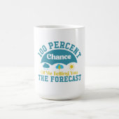 100 procent kans dat ik je de voorspelling vertel koffiemok (Center)