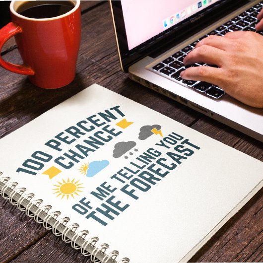 100 procent kans dat ik je de voorspelling vertel notitieboek