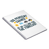 100 procent kans dat ik je de voorspelling vertel notitieboek (Rechterzijde)