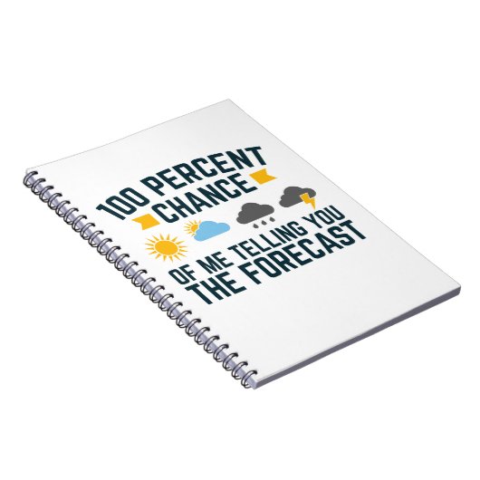 100 procent kans dat ik je de voorspelling vertel notitieboek (Rechterzijde)