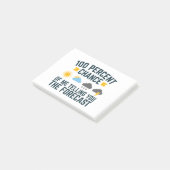 100 procent kans dat ik je de voorspelling vertel post-it® notes (Schuin)