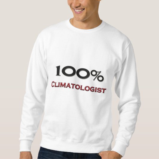 100 procent klimatoloog trui (Voorkant)