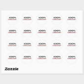 100 procent limnoloog ronde sticker (Vel)