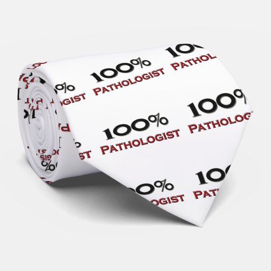 100 procent patholoog stropdas (Opgerold)