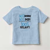 100 procent perfect blauw kinder shirts (Voorkant)