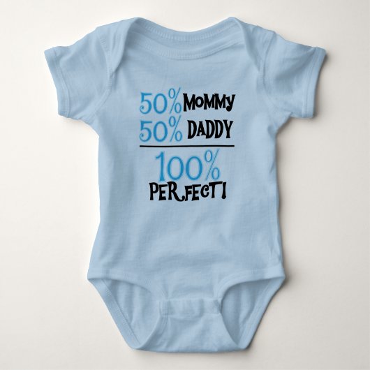 100 procent perfect blauw romper (Voorkant)