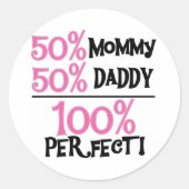 100 procent perfect ronde sticker (Voorkant)