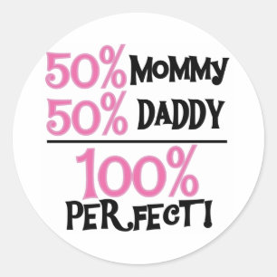 100 procent perfect ronde sticker