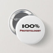100 procent protistoloog ronde button 5,7 cm (Voorkant /achterkant)