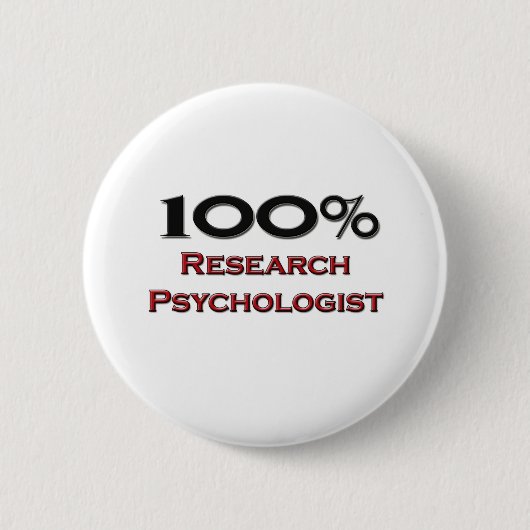 100 procent psycholoog bij onderzoek ronde button 5,7 cm (Voorkant)