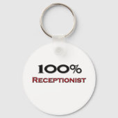 100 procent receptionist sleutelhanger (Voorkant)