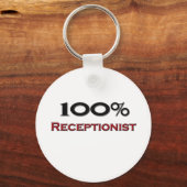 100 procent receptionist sleutelhanger (Voorkant)