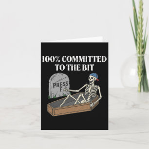 100 procent toegewijd aan het beetje grappige skel kaart