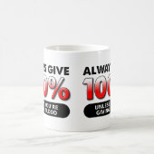 100 procent van de bloedsomloop koffiemok (Center)