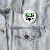 100 procent Vegan ik eet niets met ogen Ronde Button 5,7 Cm (In situ)