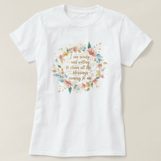 100 procent verantwoordelijk Prachtige Mentaliteit T-shirt (Design voorkant)