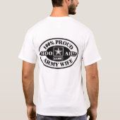 100% proud Army Wife T-Shirt (Achterkant)
