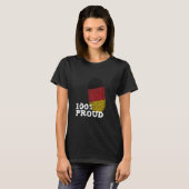 100 Proud Germany fingerprint flag for Proud Germa T-shirt (Voorkant volledig)
