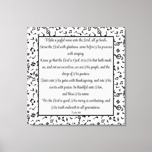 100 psalm canvas afdruk (Voorkant)