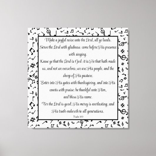 100 psalm canvas afdruk (Voorkant)