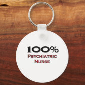 100 % psychiatrische verpleegkunde sleutelhanger (Voorkant)