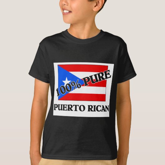 100 % PUERTO RICAN T-SHIRT (Voorkant)