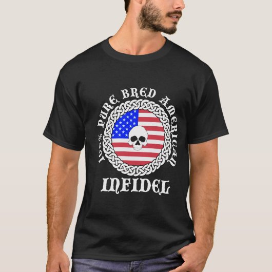 100% Pure Bred American Infidel T-shirt (Voorkant)