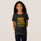 100% Pure Bruine Suiker Melanine Meisjes T-shirt (Voorkant volledig)