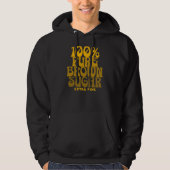 100% Pure Bruine Suiker Melanine Unisex Hoodie (Voorkant)