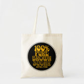 100% Pure Bruine Suiker Melanine Unisex Tote Bag (Voorkant)
