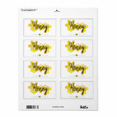 100% pure honing etiketten (Full Sheet)