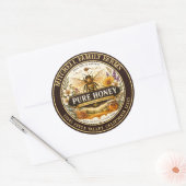 100% Pure Honing  Ronde Sticker (Envelop)