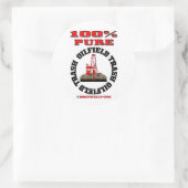 100% puur olieveld afval, olieboorplatform Sticker (Tas)
