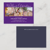 100 Quality Budget PHOTO Wedding nodigt KLEIN uit Advieskaart (Voorkant / Achterkant)