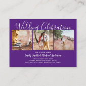 100 Quality Budget PHOTO Wedding nodigt KLEIN uit Advieskaart (Voorkant)