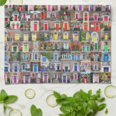 100 Rainbow Doors of Dublin Kitchen Towel Theedoek (Gevouwen)