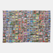 100 Rainbow Doors of Dublin Kitchen Towel Theedoek (Horizontaal)