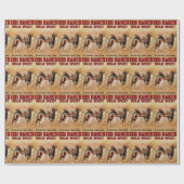 100 Ranch Wild West Rodeo Poster Print Cadeaupapier (Vlak)