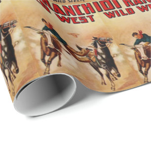 100 Ranch Wild West Rodeo Poster Print Cadeaupapier