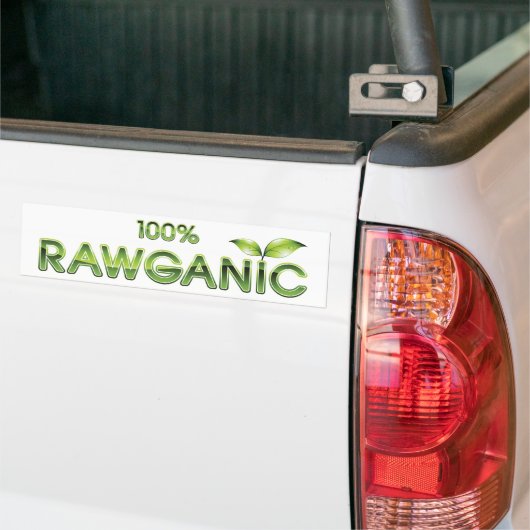 100% Rawganic Raw Food Bumpersticker (Op Truck)