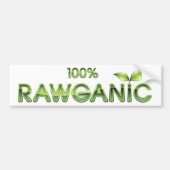 100% Rawganic Raw Food Bumpersticker (Voorkant)