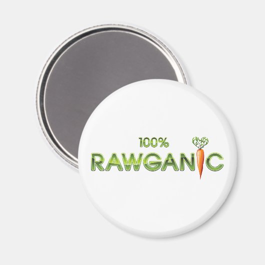 100% Rawganic Raw Food - Wortel Magneet (Voorkant / Achterkant)