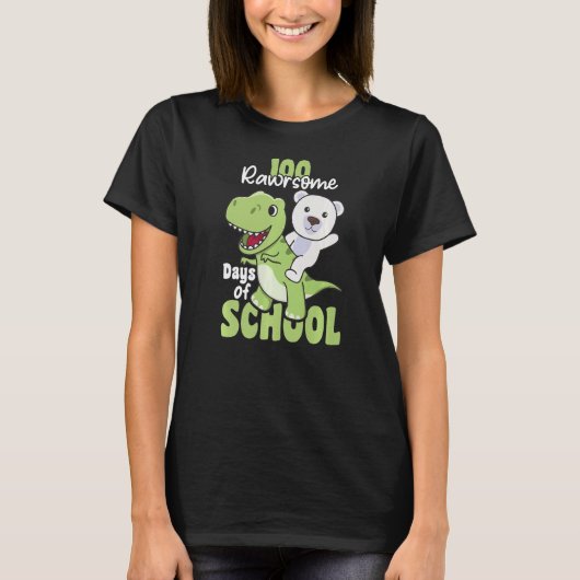 100 Rawrange dagen van het Beer van de polaire sch T-shirt (Voorkant)