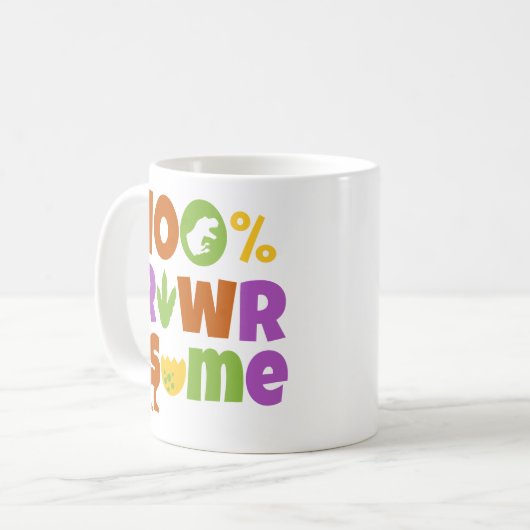 100% Rawrsome Koffiemok (Voorkant links)