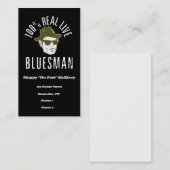 100% Real Live Bluesman Visitekaartjes (Voorkant / Achterkant)