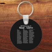 100 Reasons To Stay Alive Suicide Prevention 988 P Sleutelhanger (Voorkant)