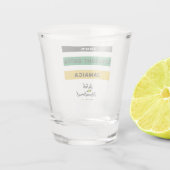 100% recht buiten Jamaica Shot Glass Glas (Achterkant)