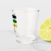 100% recht buiten Jamaica Shot Glass Glas (Rechts)