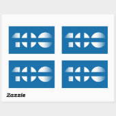 100 RECHTHOEKIGE STICKER (Vel)