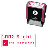 "100% rechts!" + Aangepaste naam voor gesprekspart Zelfinktende Stempel (In situ)